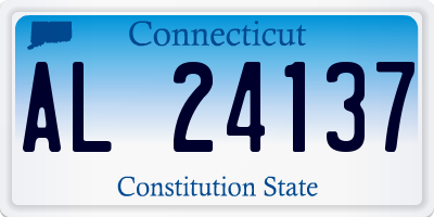 CT license plate AL24137