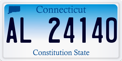 CT license plate AL24140