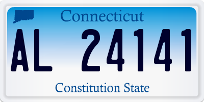 CT license plate AL24141