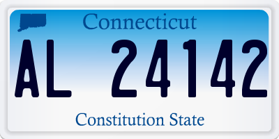 CT license plate AL24142