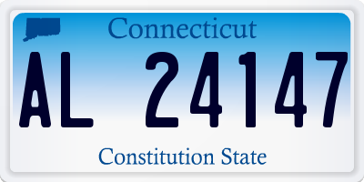 CT license plate AL24147