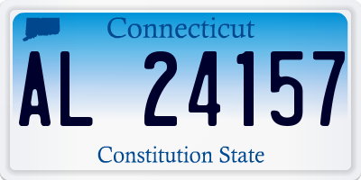 CT license plate AL24157