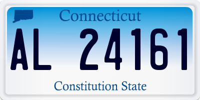CT license plate AL24161
