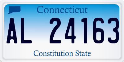 CT license plate AL24163