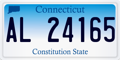 CT license plate AL24165