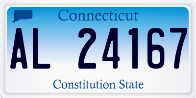CT license plate AL24167