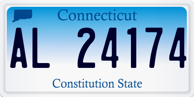 CT license plate AL24174