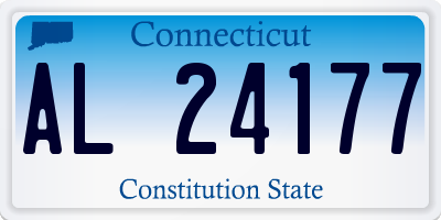 CT license plate AL24177