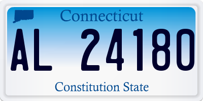 CT license plate AL24180