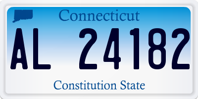 CT license plate AL24182