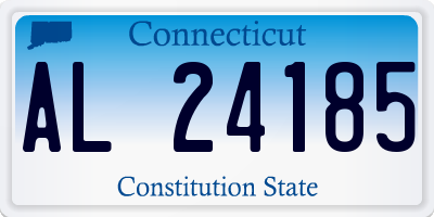 CT license plate AL24185