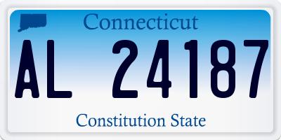 CT license plate AL24187
