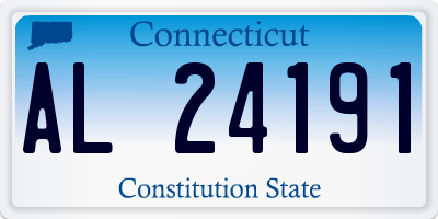 CT license plate AL24191