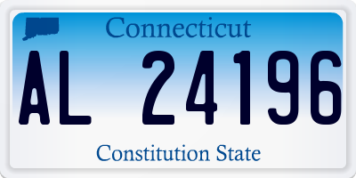 CT license plate AL24196