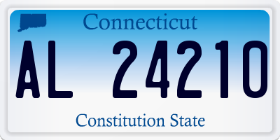 CT license plate AL24210