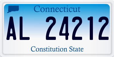 CT license plate AL24212