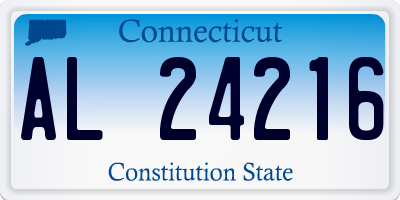CT license plate AL24216