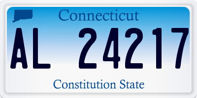 CT license plate AL24217