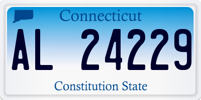 CT license plate AL24229