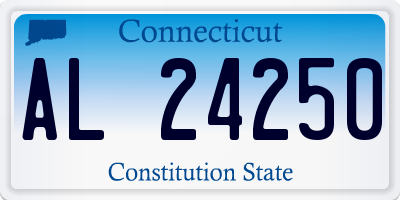 CT license plate AL24250