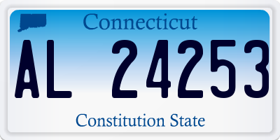 CT license plate AL24253