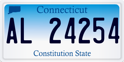 CT license plate AL24254