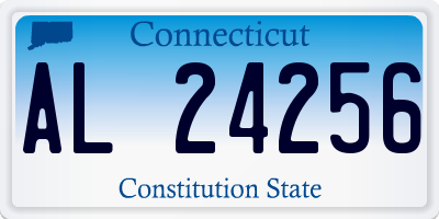 CT license plate AL24256