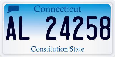 CT license plate AL24258