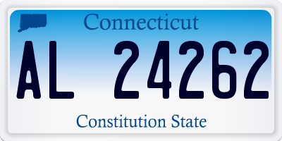 CT license plate AL24262