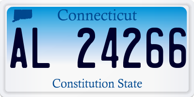 CT license plate AL24266