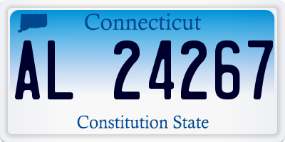 CT license plate AL24267