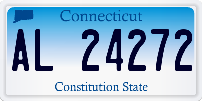 CT license plate AL24272