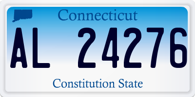 CT license plate AL24276