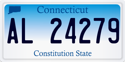 CT license plate AL24279