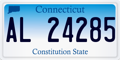 CT license plate AL24285