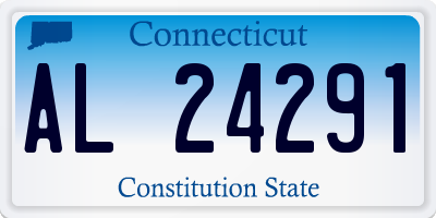 CT license plate AL24291