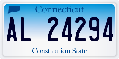 CT license plate AL24294