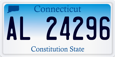 CT license plate AL24296