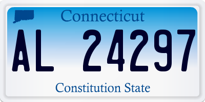 CT license plate AL24297
