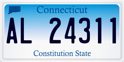 CT license plate AL24311