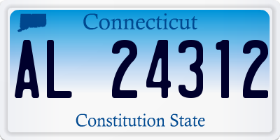 CT license plate AL24312