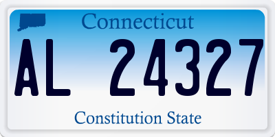 CT license plate AL24327