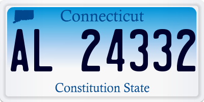 CT license plate AL24332