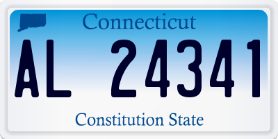 CT license plate AL24341