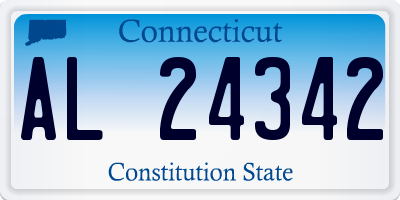 CT license plate AL24342