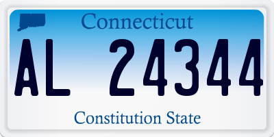 CT license plate AL24344