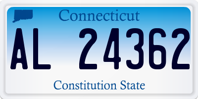 CT license plate AL24362