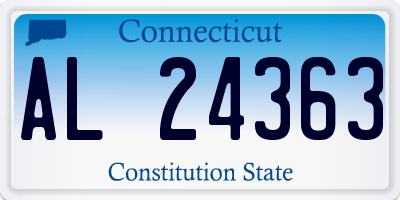 CT license plate AL24363