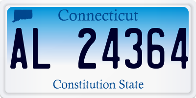 CT license plate AL24364