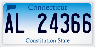CT license plate AL24366
